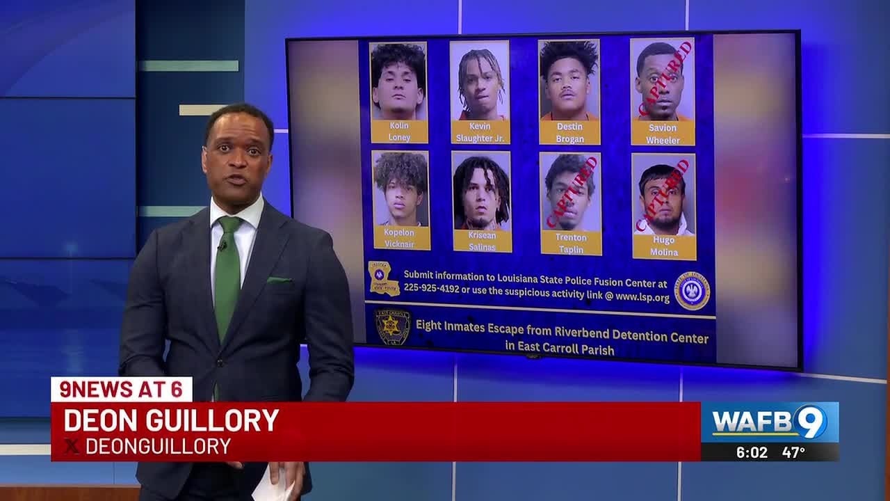 Escaped Louisiana inmates include suspects in East Baton Rouge Parish murders