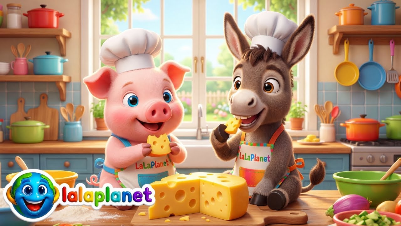 LaLaPlanet – Hai Să Radem Cașcaval! 🧀 🐽 Purcelușul și măgărușul fac pizza cu salam 🍕😂
