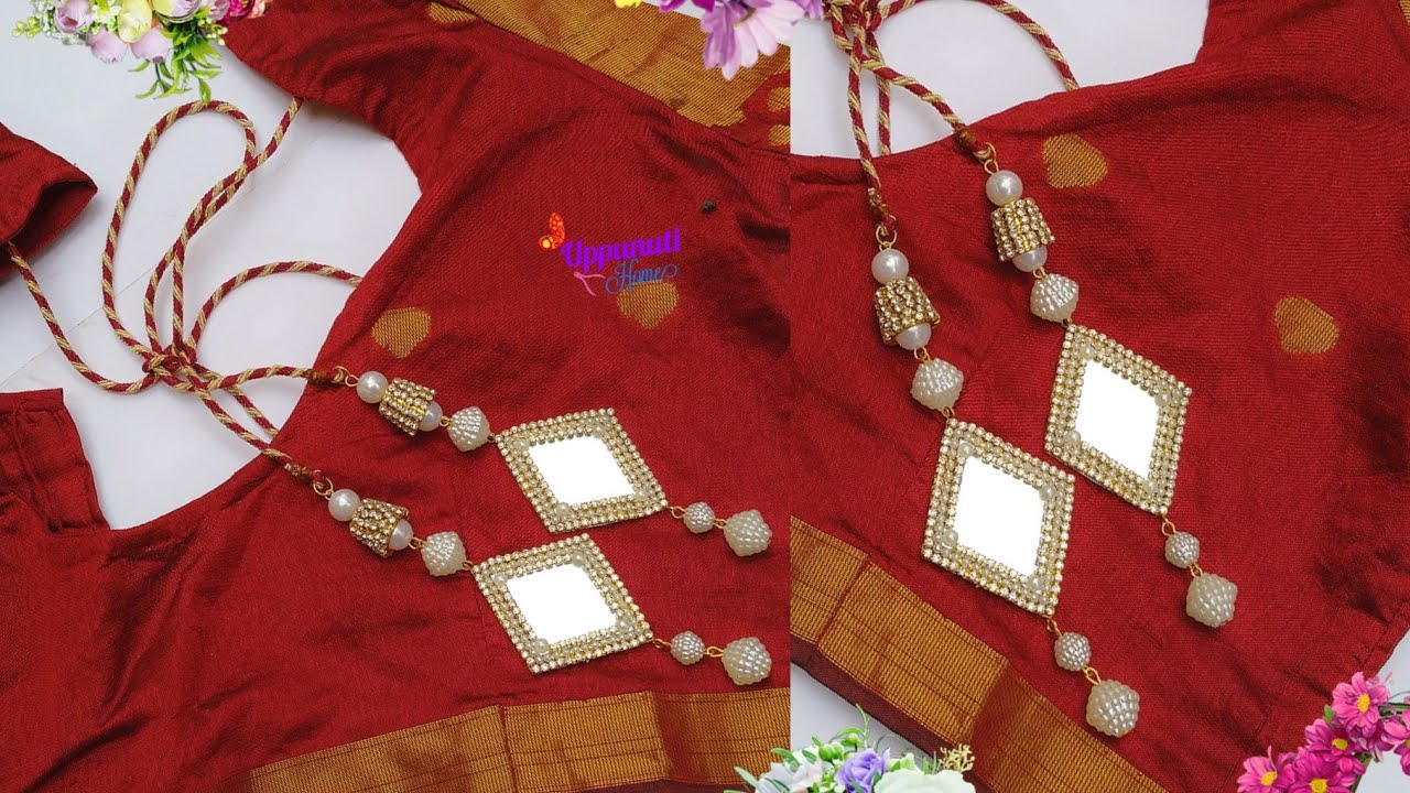 How Make Mirror Latkan For Blouses | DIY | Making Latkan For Lehenga | Latkan Designs | uppunutihome