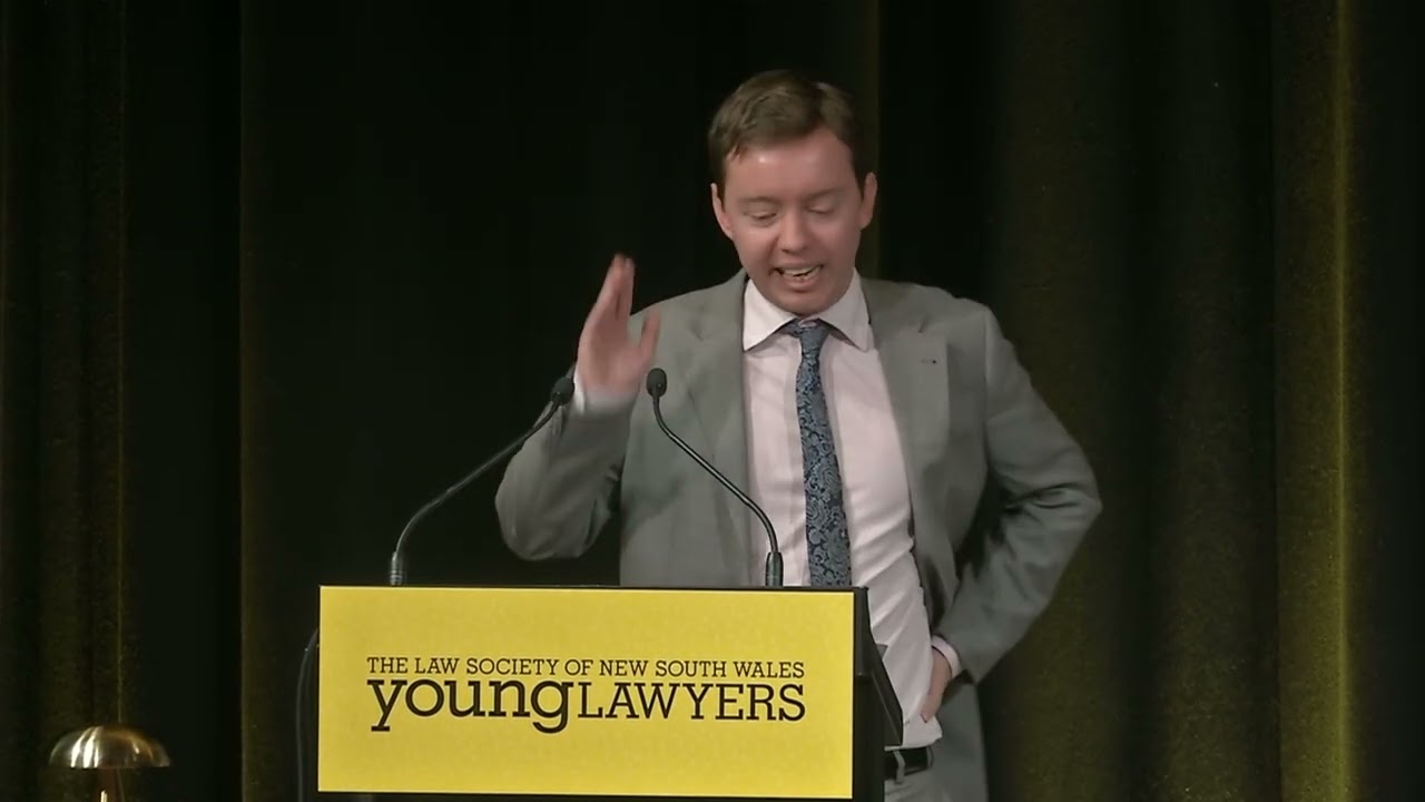Liam Fairgrieve at the 2025 Golden Gavel – Law Society of NSW