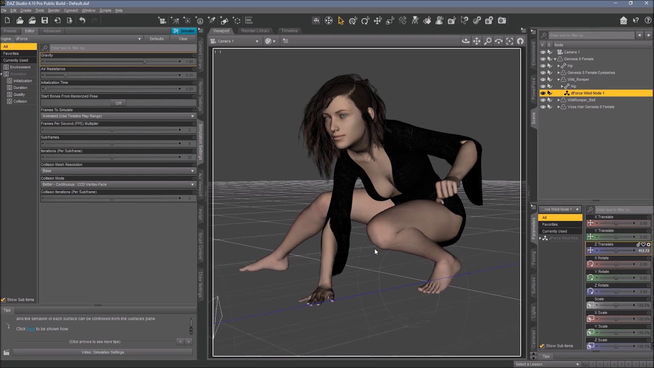 DAZ Studio - Quicktipp - Windnode