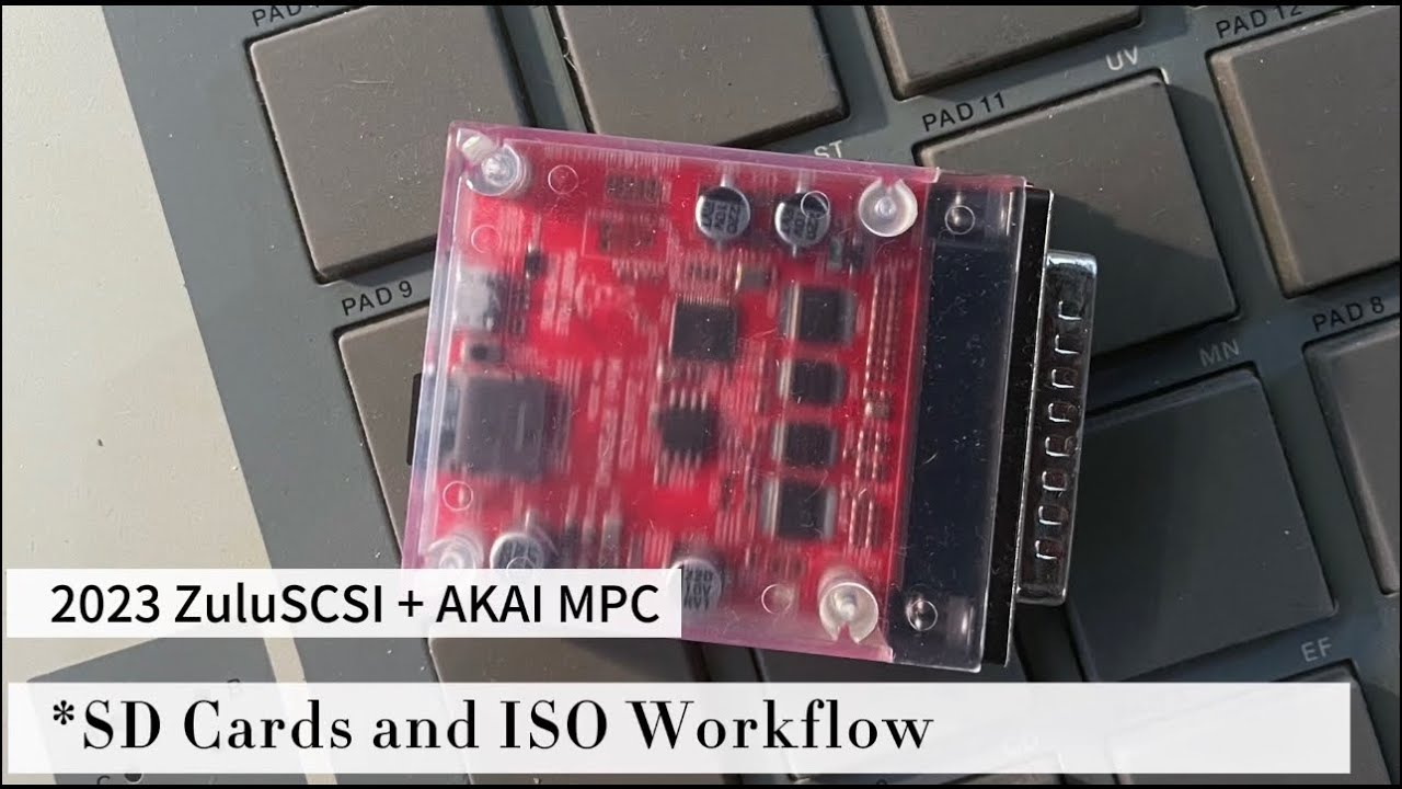 SD cards and ISO workflow on the ZuluSCSI Hard Disk Emulator + AKAI MPC