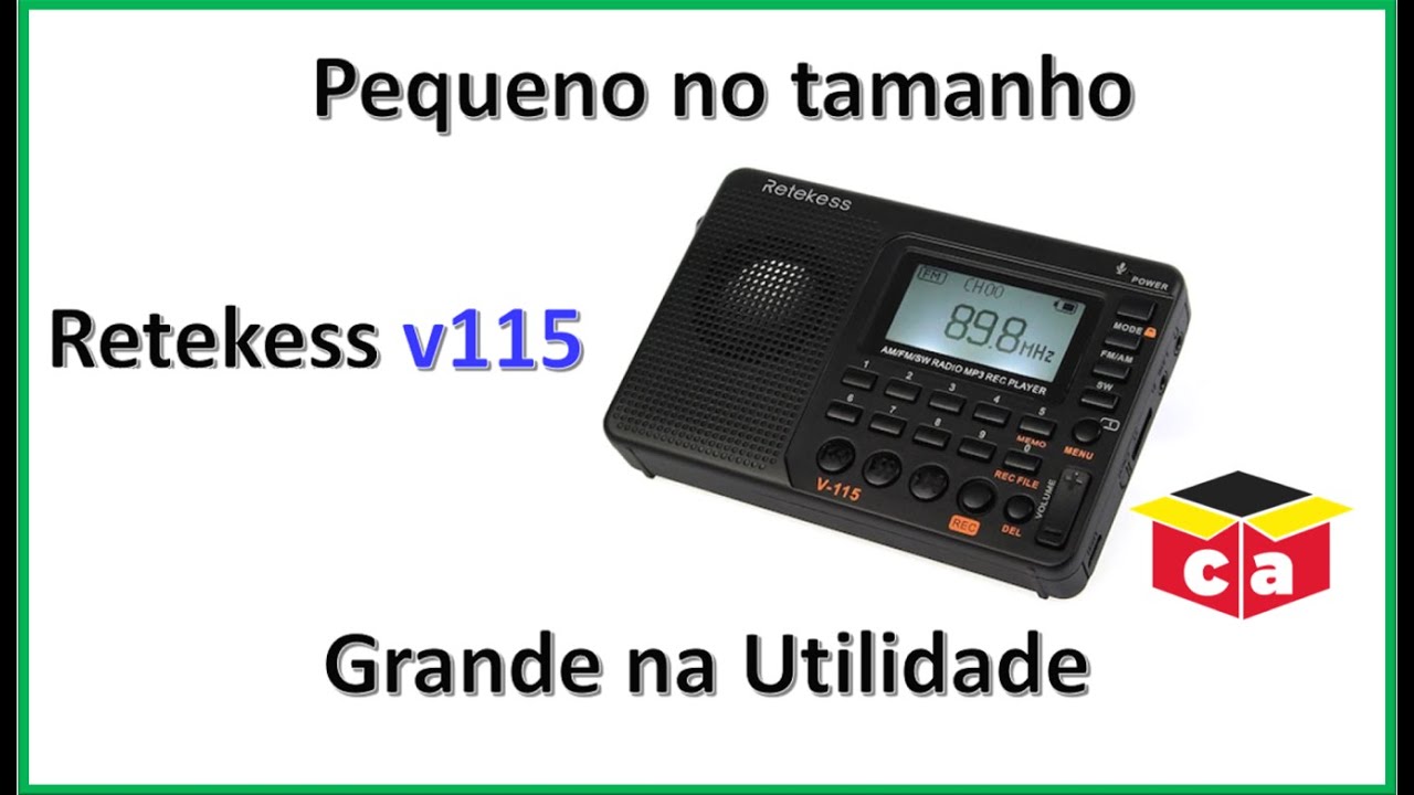 Retekess v115 - Rádio ou gravador?