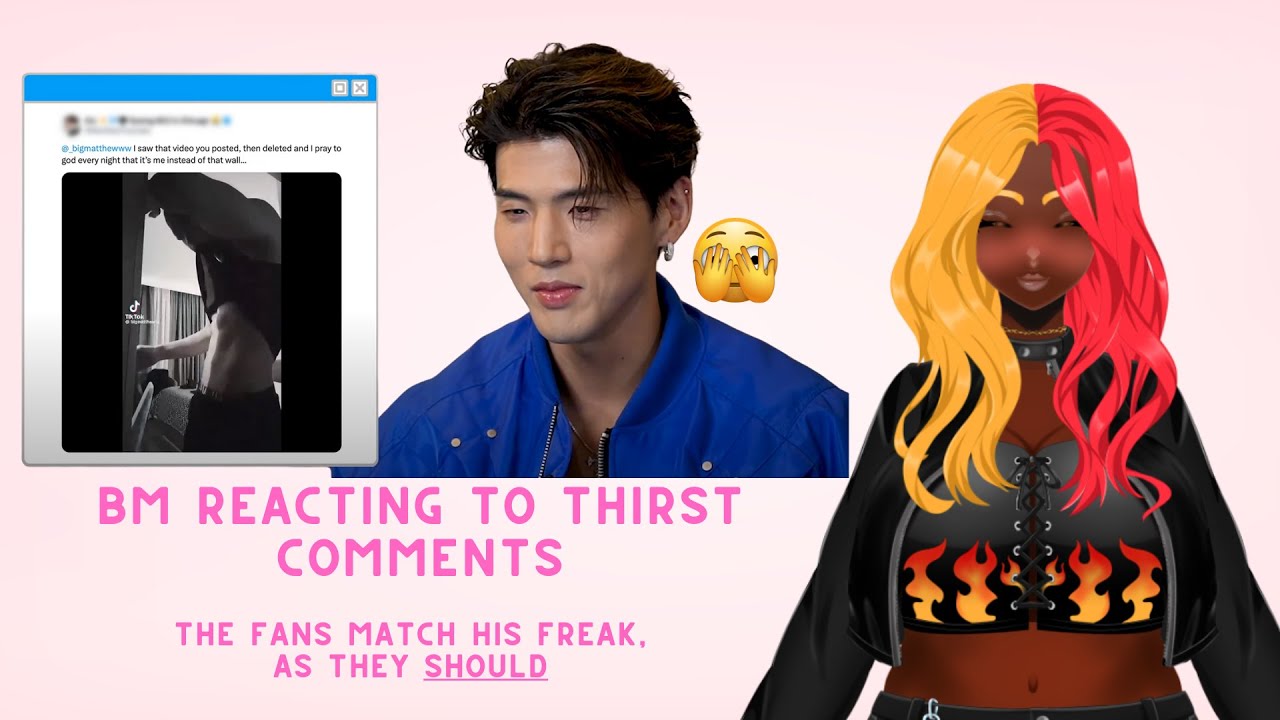 BM GOTTA STEP HIS GAME UP | BM Reacts to Thirst Comments | Cineris the vtuber Reaction