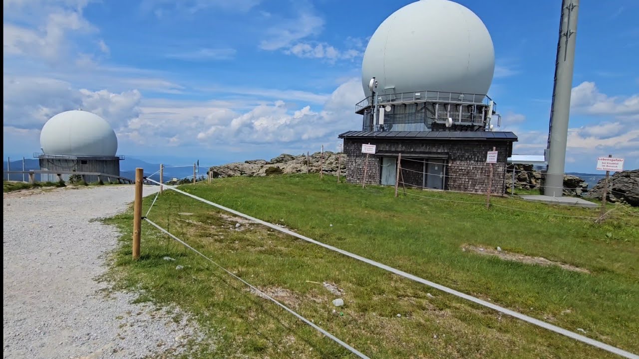 Bundeswehr-Radarstationen auf dem Großen Arber Berg im Bayerischen Wald