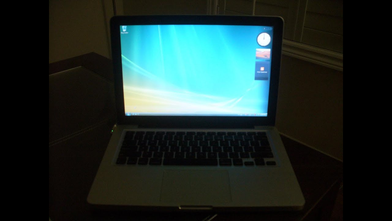 Aluminum Unibody MacBook 2008 - Windows Vista Startup