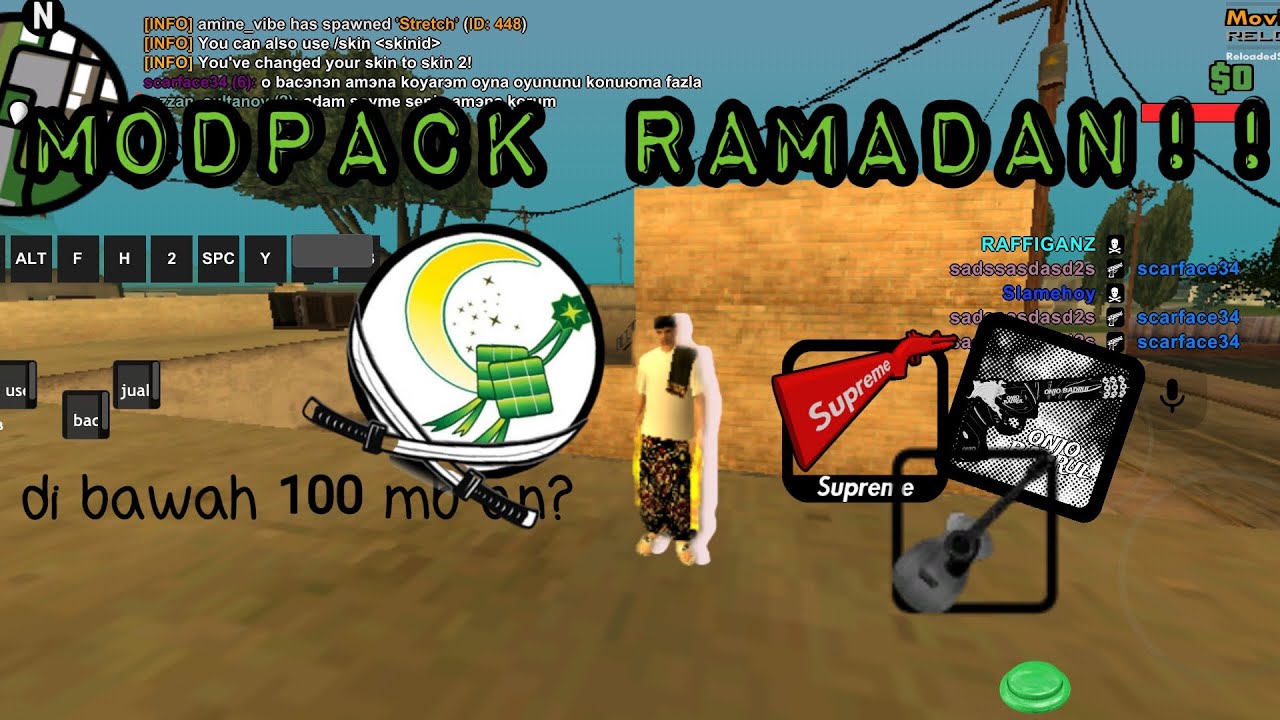 MODPACK RAMADHAN KE 1447 GG GINI WOK!!! 170MB AJA!! | GTA SA:MP PONSEL NOKIA