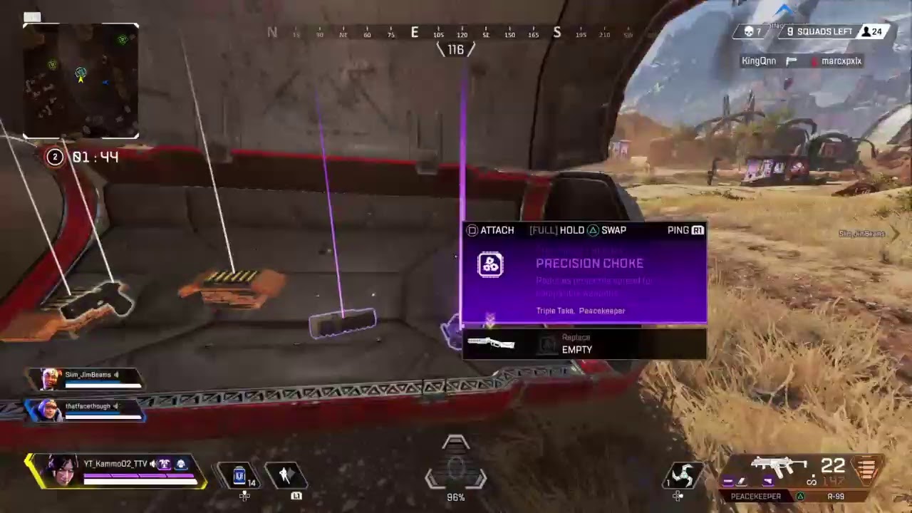 Diamond gameplay with wraith