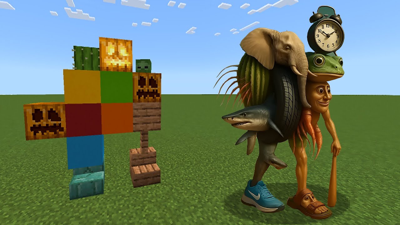 Проклятый итальянский аддон Brainrot в Minecraft PE!