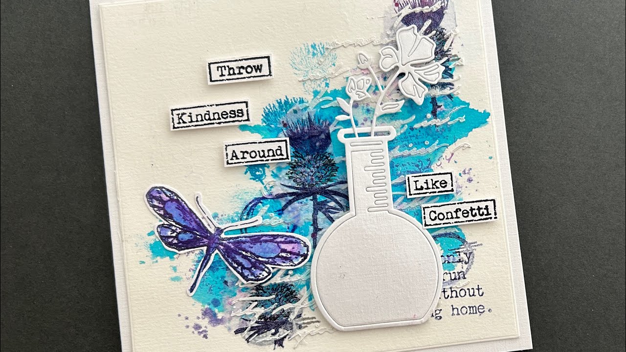 A little mixed media with IndigoBlu