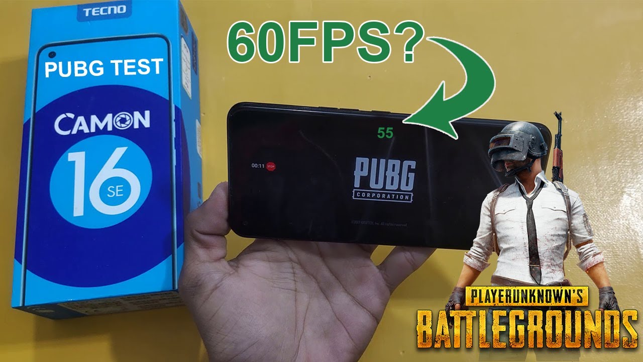 Tecno Camon 16 SE Pubg Test with FPS Meter | 60FPS or 40FPS?