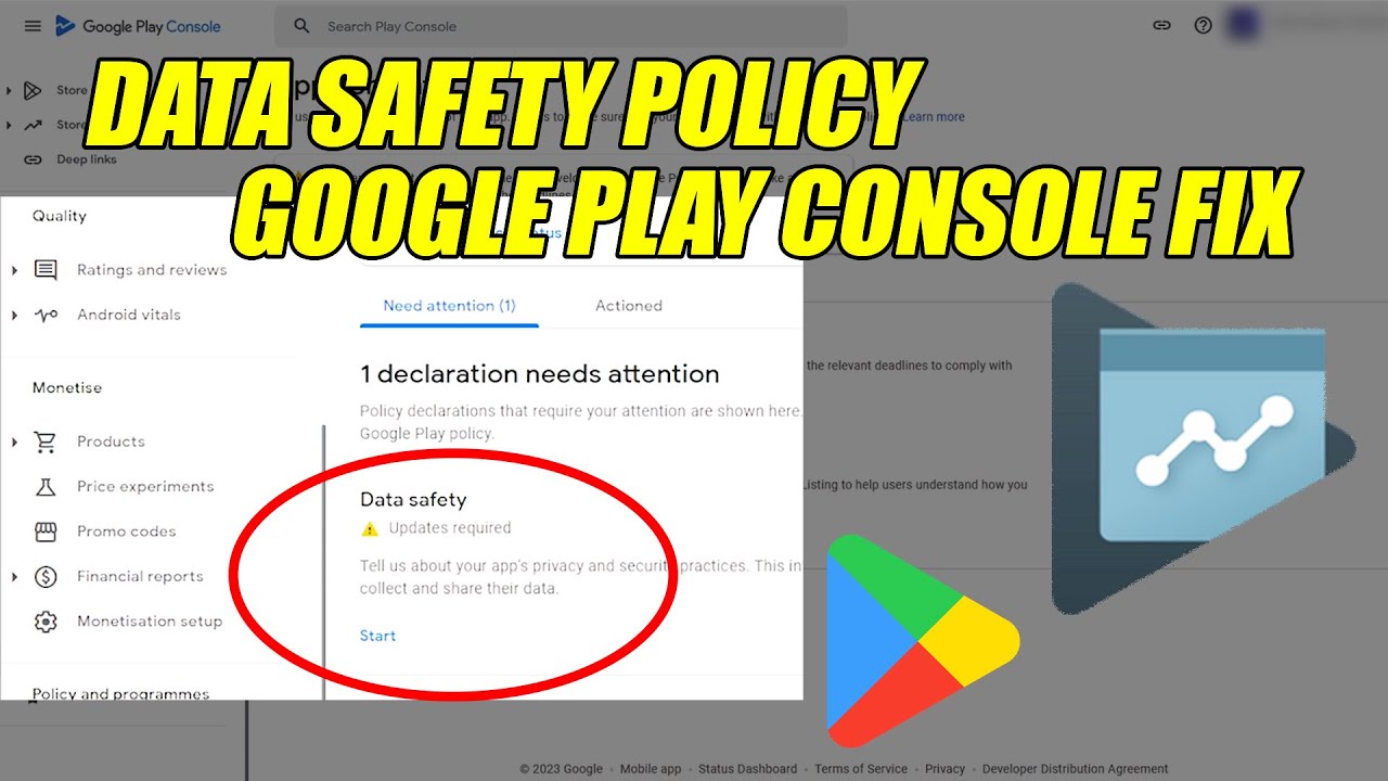 Data Safety Policy Google Play Console Fix English Tutorial