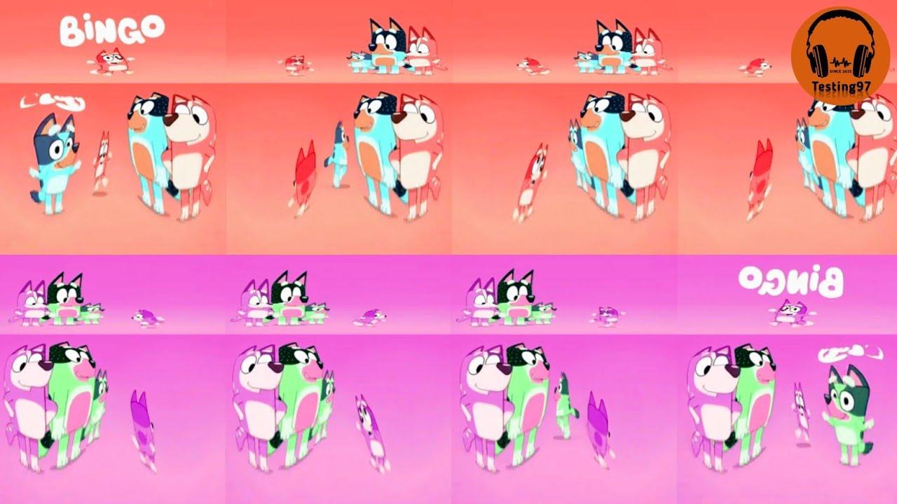 Bingo Logo Intro Synchronize 16 Times | SyncsUp | Bluey