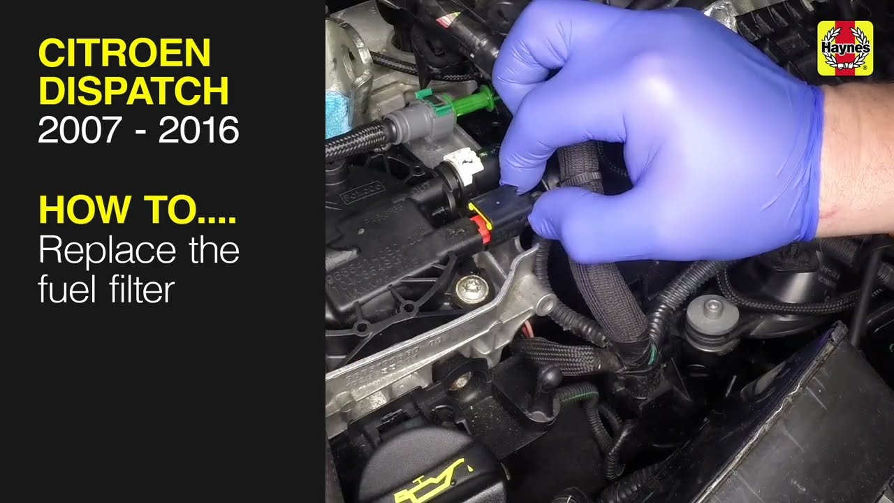 Как заменить топливный фильтр на Citroen Dispatch 2007–2016 годов выпуска