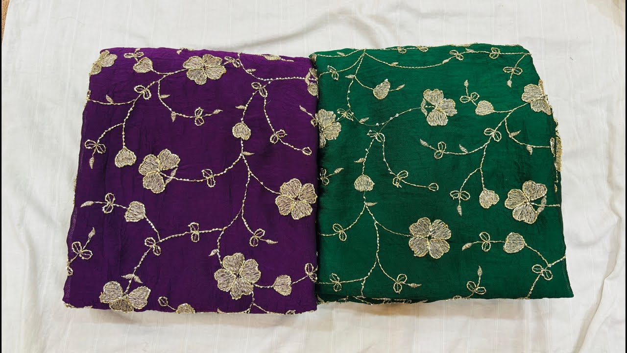 Crush fabric me design wale suit fatafat order lagwao 👍👌🌸🔥order no 8708999256