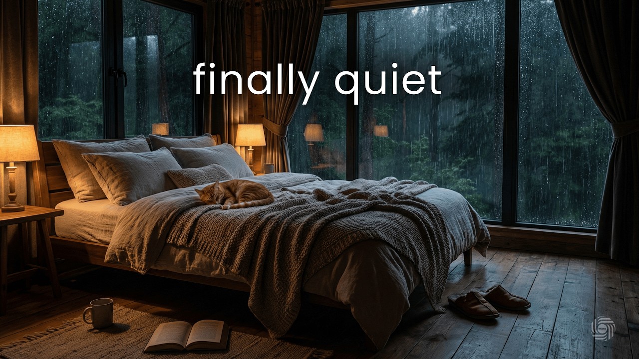Finally Quiet | Rain on Window Sounds for Deep Sleep & Overthinking Relief | 2 Hours