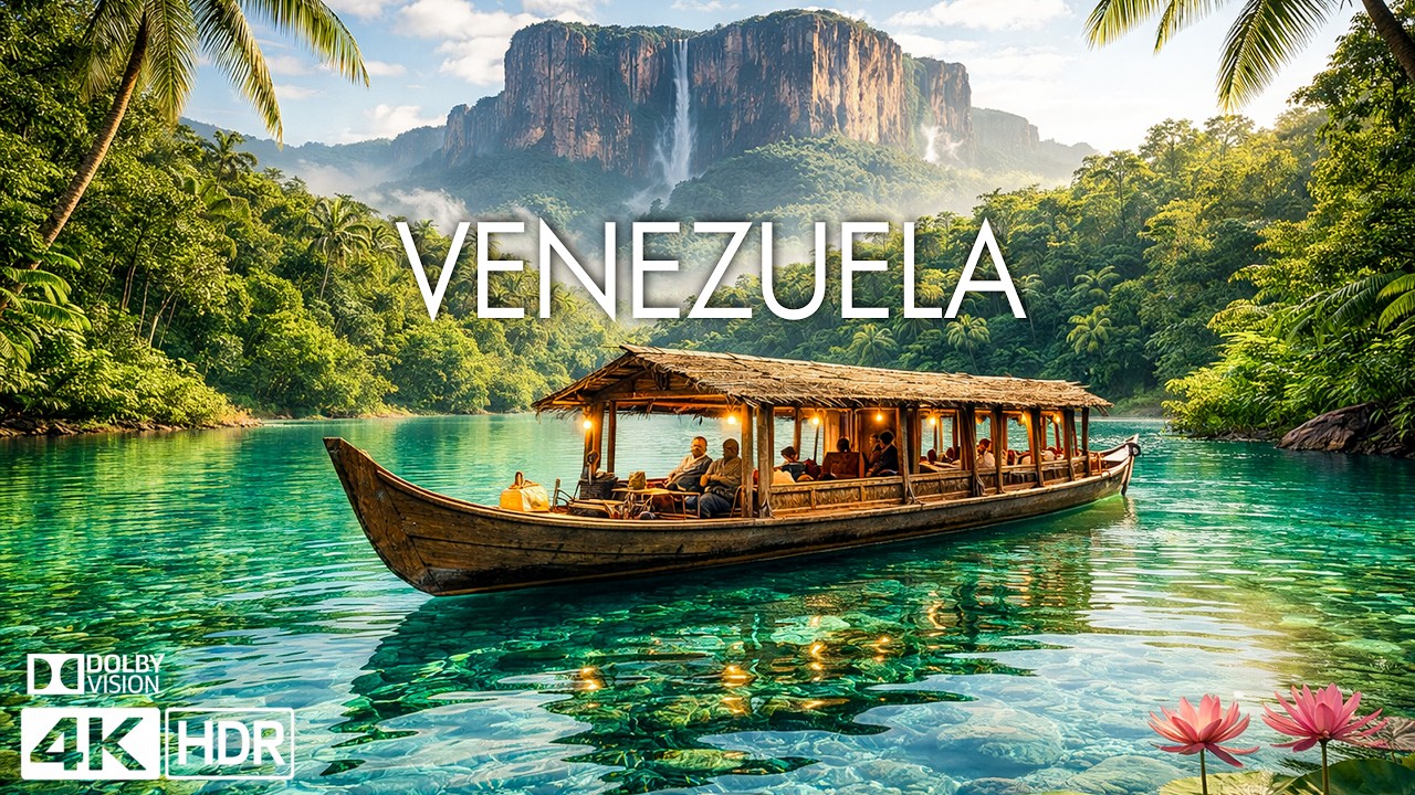 VENEZUELA 4K 🇻🇪 The Lost World: Angel Falls & Breathtaking Nature (Scenic Relaxation Film)