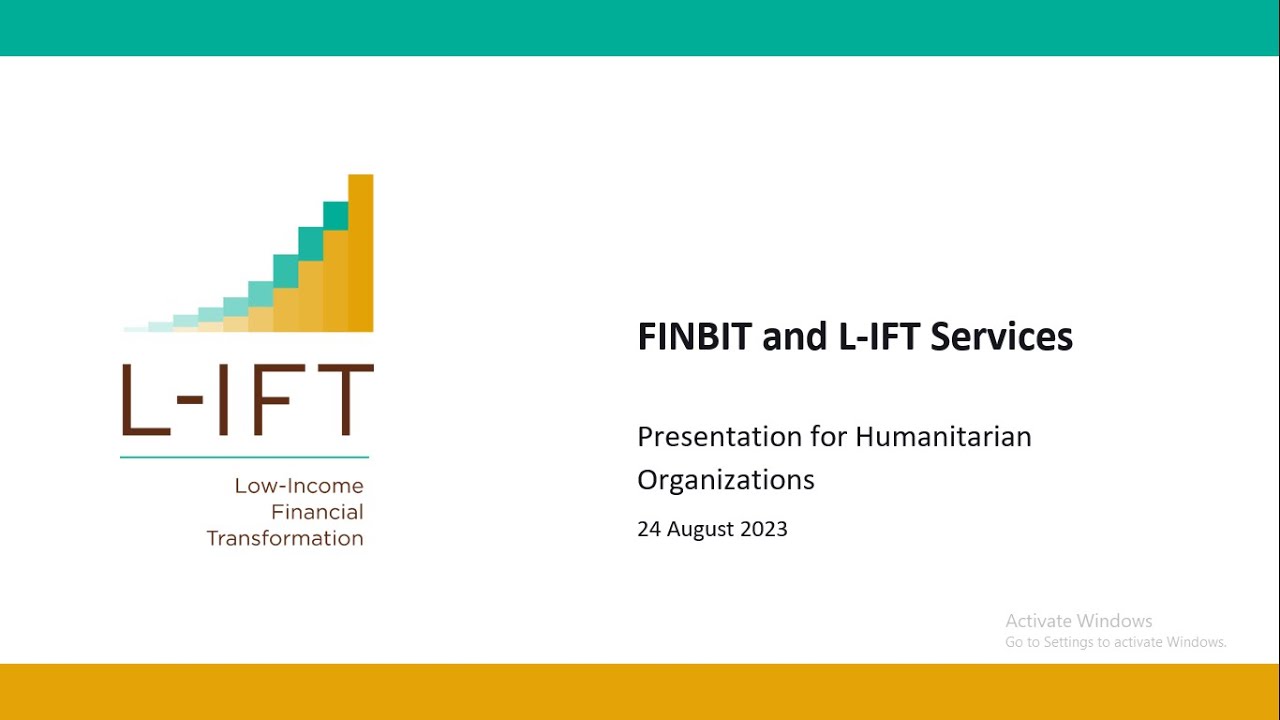 Humanitarian Organization Conference - How FINBIT Can Benefit Humanitarian Aid Organizations