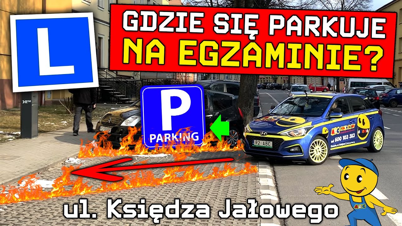 JAK i GDZIE ZAPARKOWAĆ NA EGZAMINIE NA PRAWO JAZDY? RZESZÓW WORD - SKOŚNE, RÓWNOLEGŁE, PROSTOPADŁE