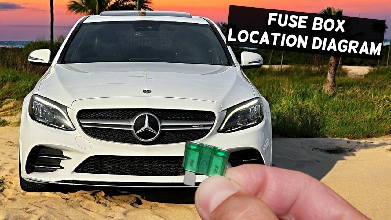 MERCEDES W205 Fuse Box Location Diagram C300 C400 C450 C43 C63 C250 C200 C180 C160 C180d C200d C220d
