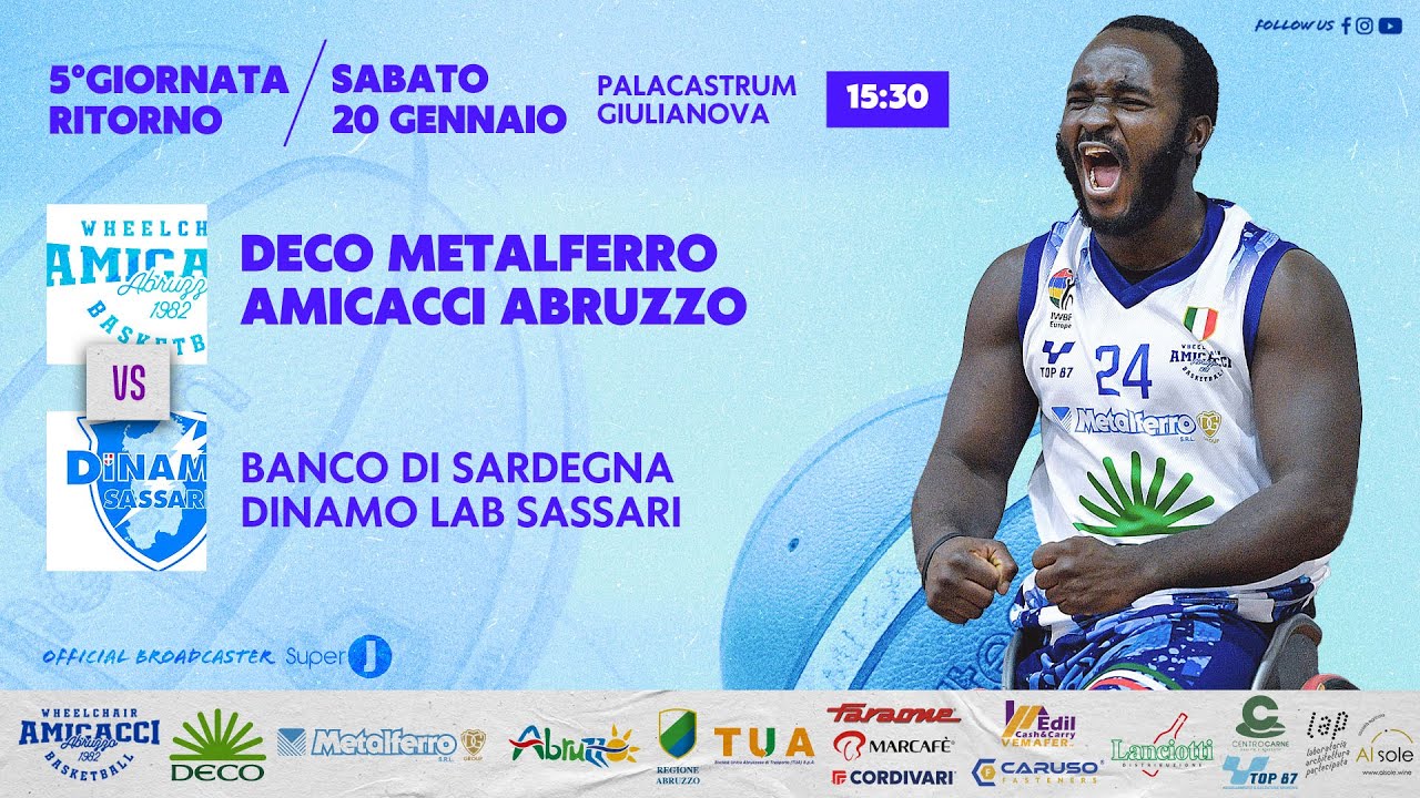 Deco Metalferro Amicacci Abruzzo vs Banco di Sardegna Dinamo Lab Sassari