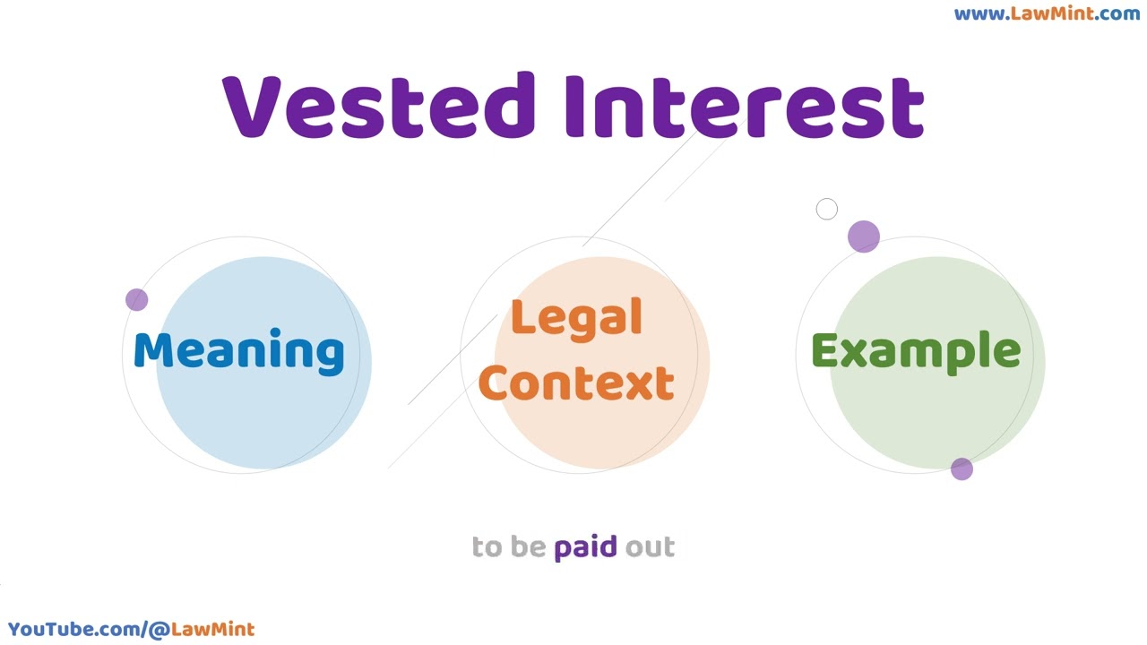 Vested Interest Meaning Legal Context & Example Legal Terms Simplified @LawMint