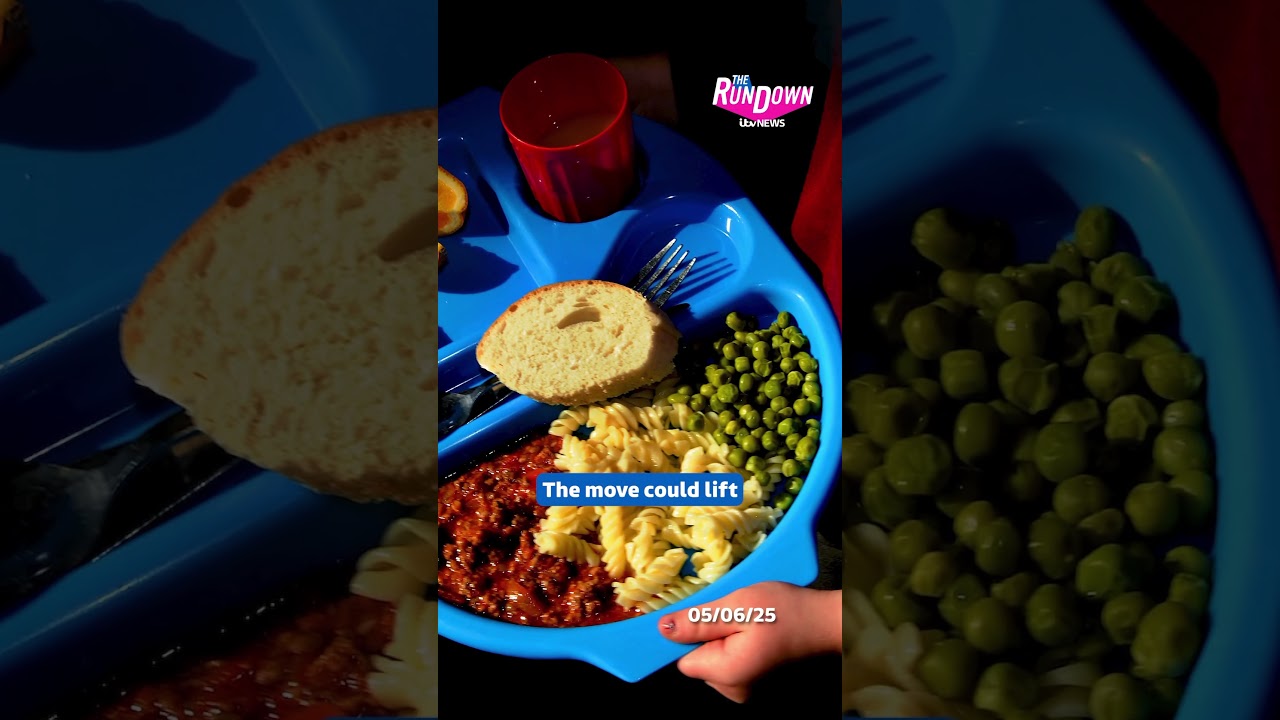 Free school dinners for more students 🍽️ #news #itvnews #schoollunch