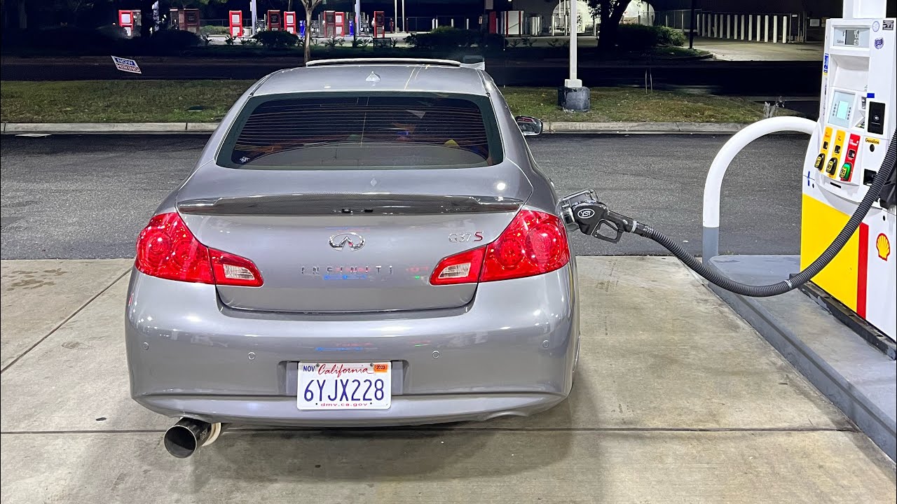 Isr gt single exit exhaust G37s sedan , pulls and sound clips
