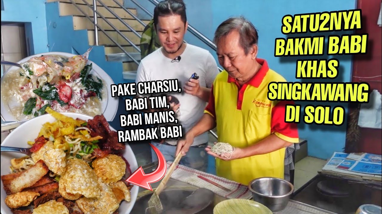 BAKMI BABI KHAS SINGKAWANG FULL TOPPING !! SALAH 1 KULINER BABI PALING ENAK DI SOLO BARU !!
