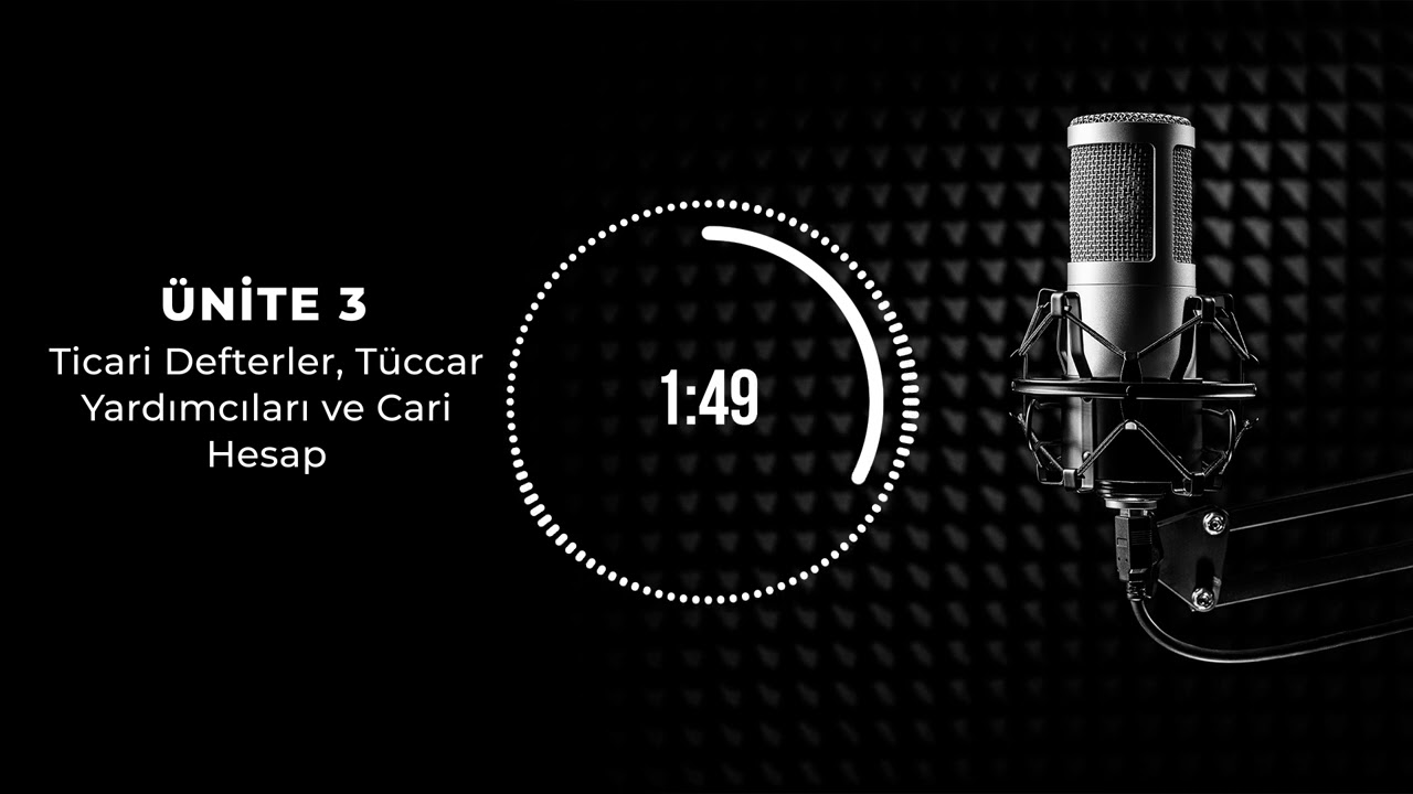 Bölüm 3: Ticari Defterler, Tüccar Yardımcıları ve Cari Hesap