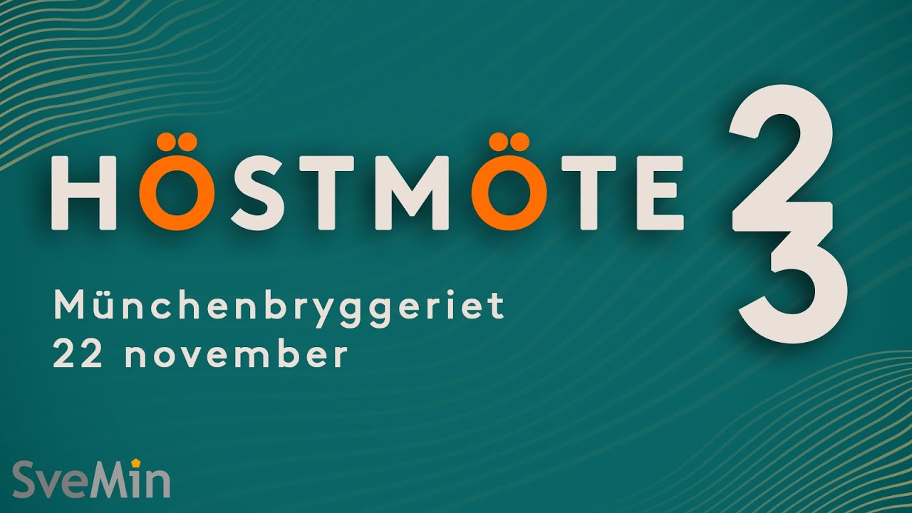 Svemins Höstmöte 23 | Lena Sellgren & Viktor Markelin