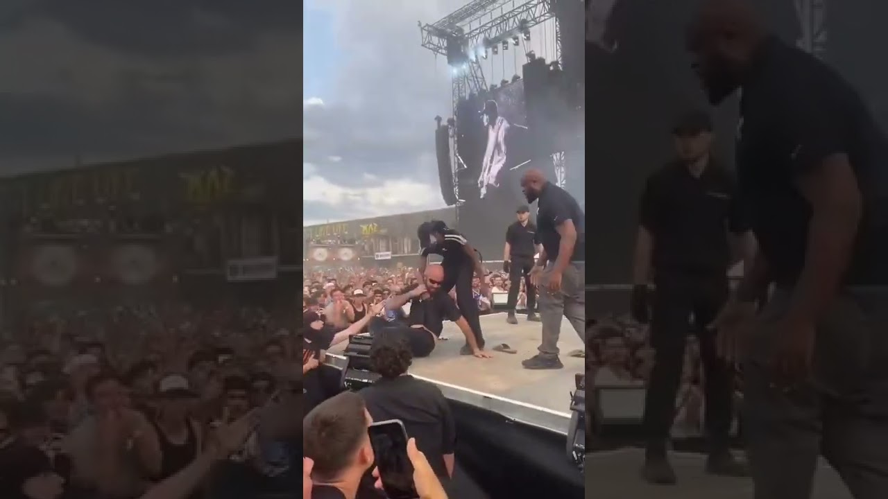 Playboi Carti rescues fan on stage @(frauenfeld, Switzerland)6/7/22