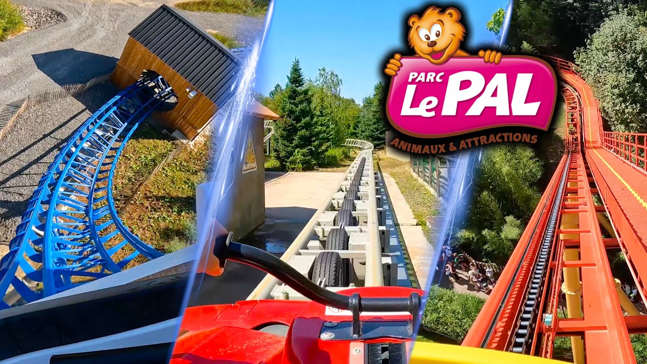 All Roller Coasters at Le PAL 🇫🇷 | Onride POV