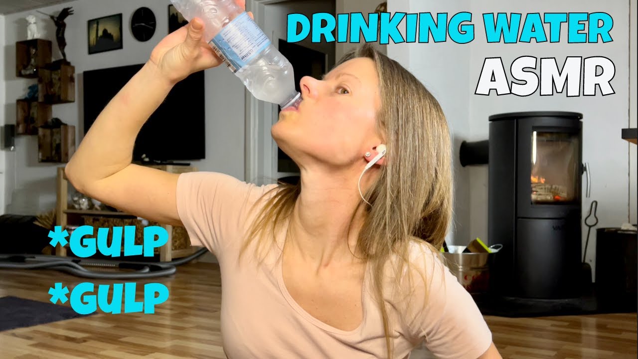 ASMR DRINKING | WATER SOUNDS | NO TALKING