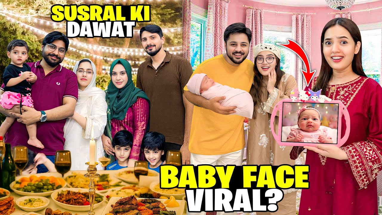 Susral Waloun Ki Dawat😍🥰|Baby Ka Face Reveal Hogia?😱😡|Special Gifts Aye♥️🎁| Sistrology 