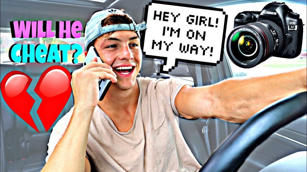 HIDDEN CAMERA ON BOYFRIEND *CAUGHT*