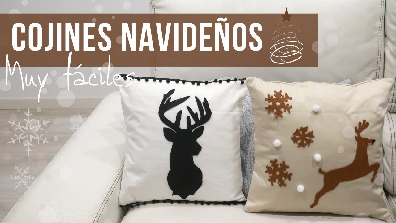 COMO HACER MIS PROPIOS COJINES NAVIDEÑOS ¡¡SIN COSER!! 🎄