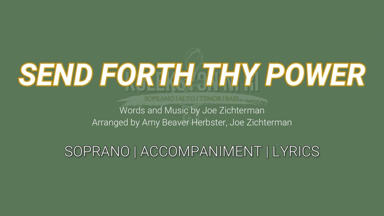 Send Forth Thy Power | Soprano | Vocal Guide by Sis. Freesia Simong