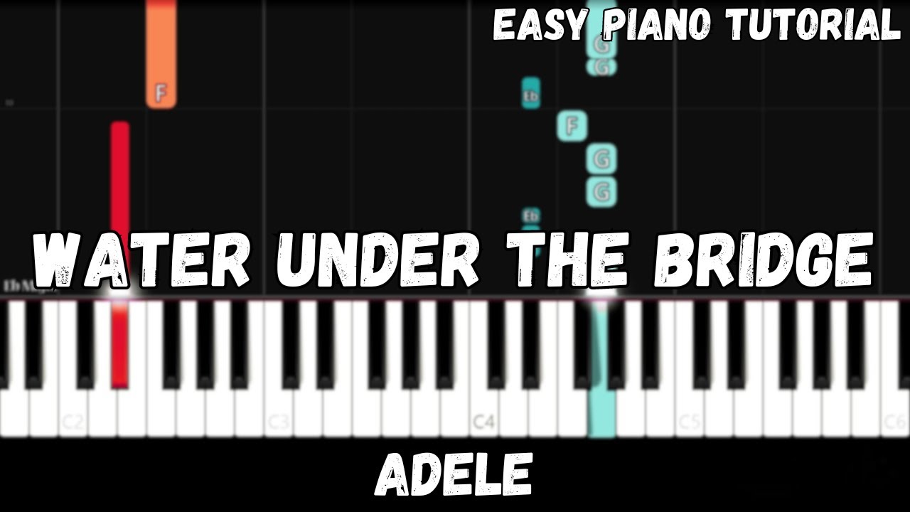 Adele - Water Under the Bridge (Easy Piano Tutorial)