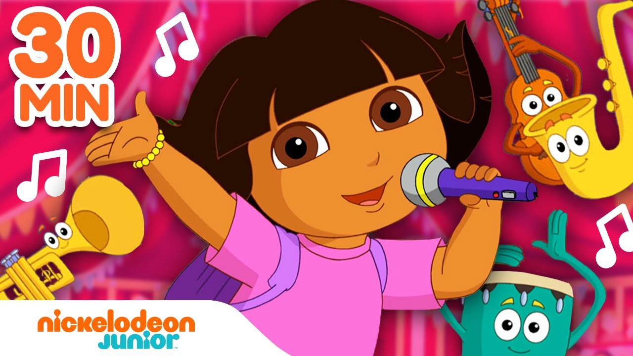 Dora the Explorer | Chansons amusantes avec Dora et Babouche ! 🎤 30 Minutes | Nickelodeon Jr. France