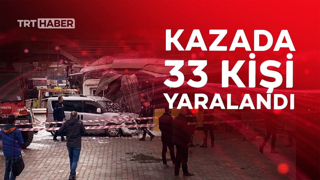 İETT otobüsü tramvayla çarpıştı