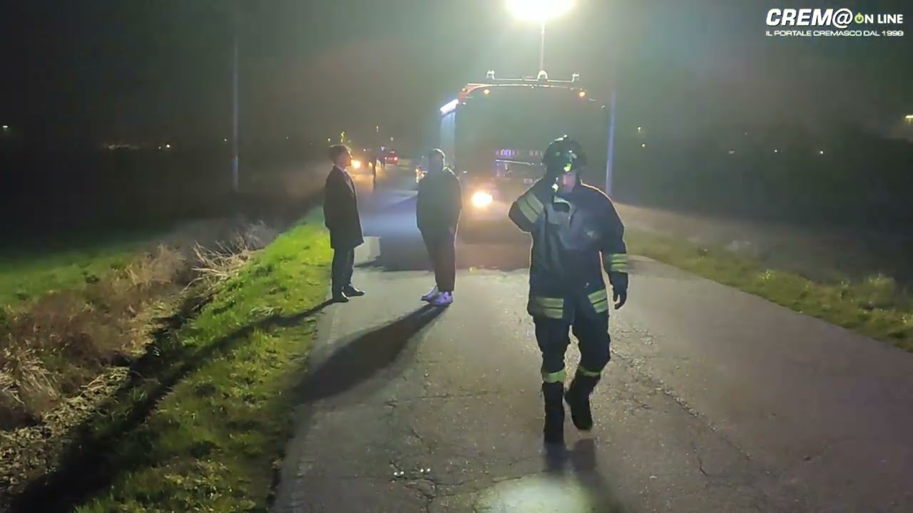 Cremaonline: Pandino. Con l'auto finisce in un fosso, grave un uomo