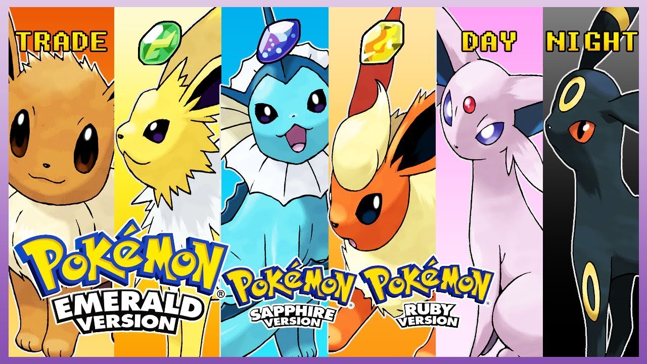 Pokemon Emerald/Ruby/Sapphire - How to Get Eevee Using Trade & Evolve It!