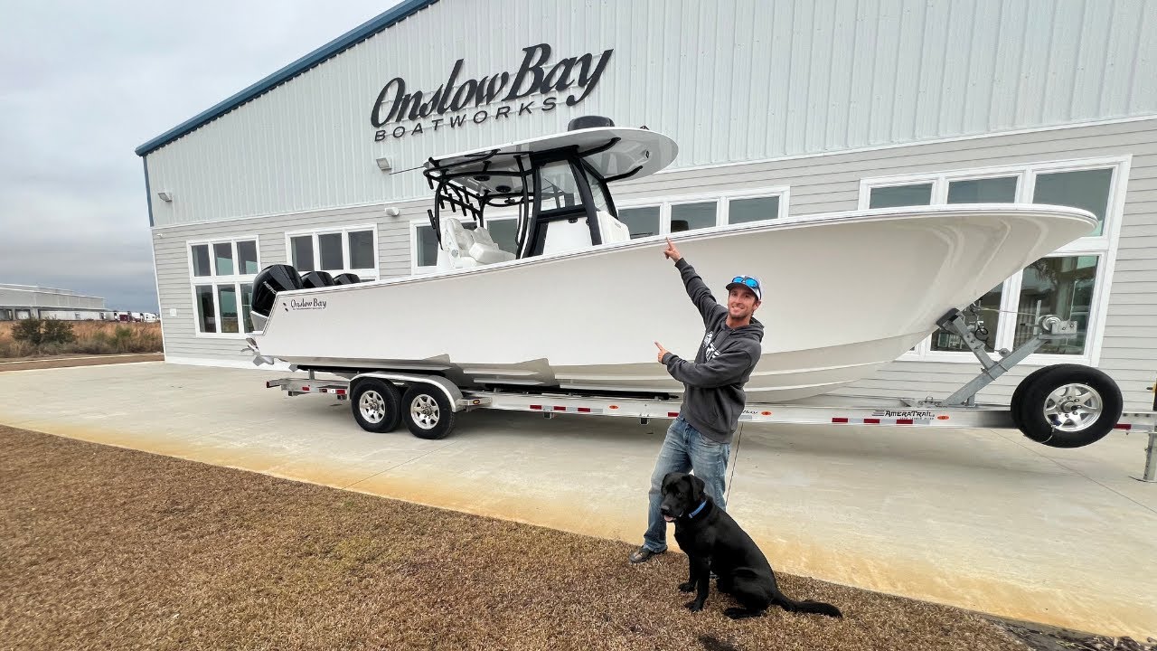 MY DREAM BOAT!!!  WALK THROUGH MY BRAND NEW CUSTOM ONSLOW BAY!