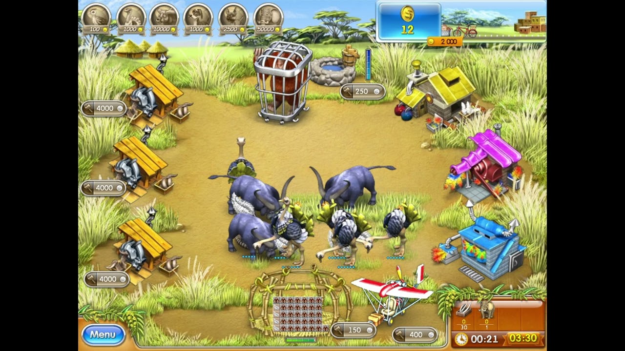 Farm Frenzy 3: Madagascar - Part 13 (100% Playthrough, Gold & Best Time, All Trophies)