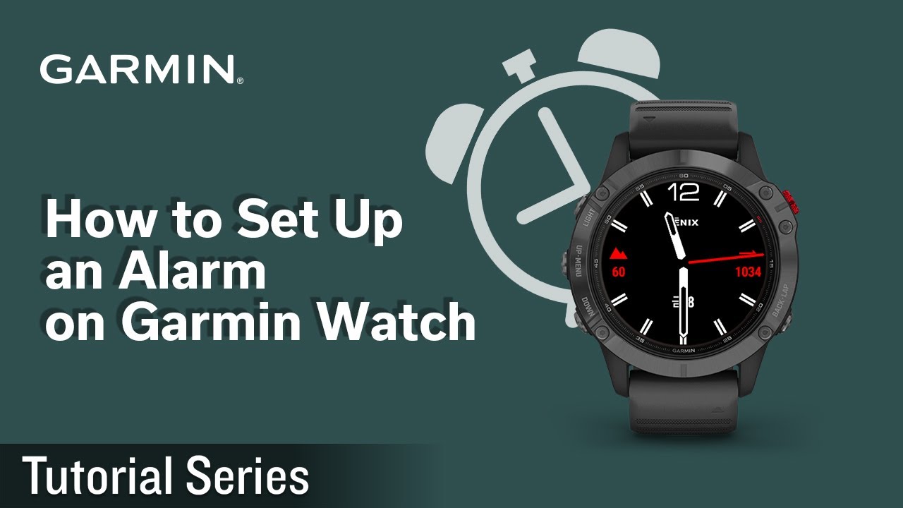Tutorial - How to set up an alarm on Garmin watch