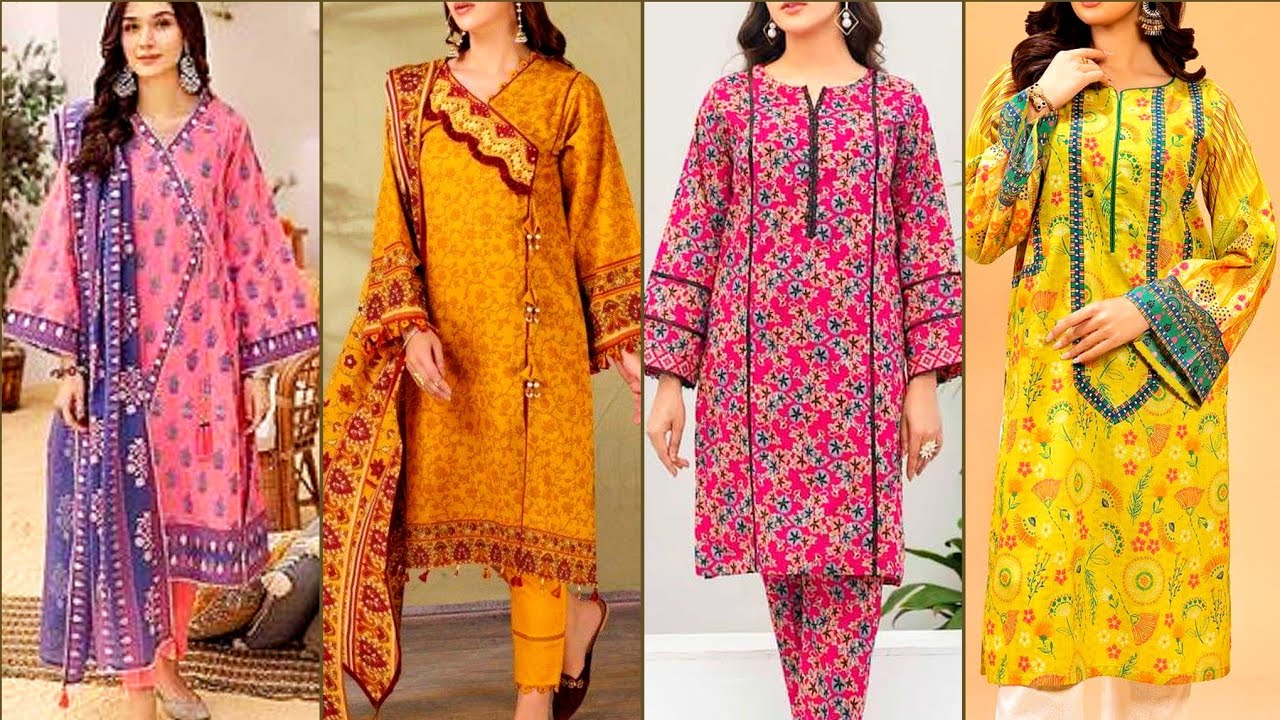 Very Beautiful two piece printed kurti designs collection for woman 2026 