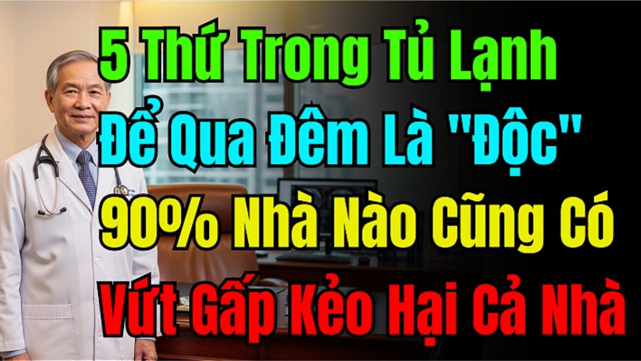 Bác Sĩ Cảnh Báo: 5 Thứ Để Tủ Lạnh Qua Đêm Biến Thành Thuốc Độc, Vứt Ngay Kẻo Cả Nhà Nhập Viện!