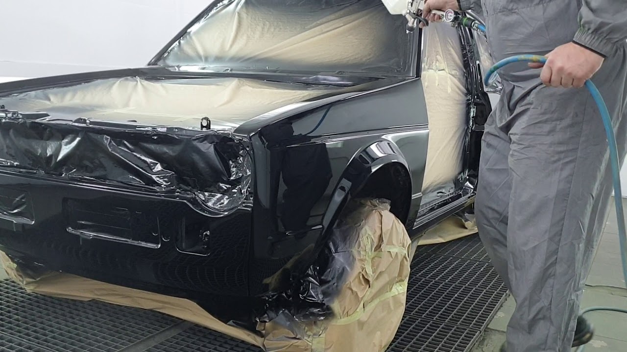 Spuiten VW Golf(1) painting met Walcom Genesis Carbonio 360