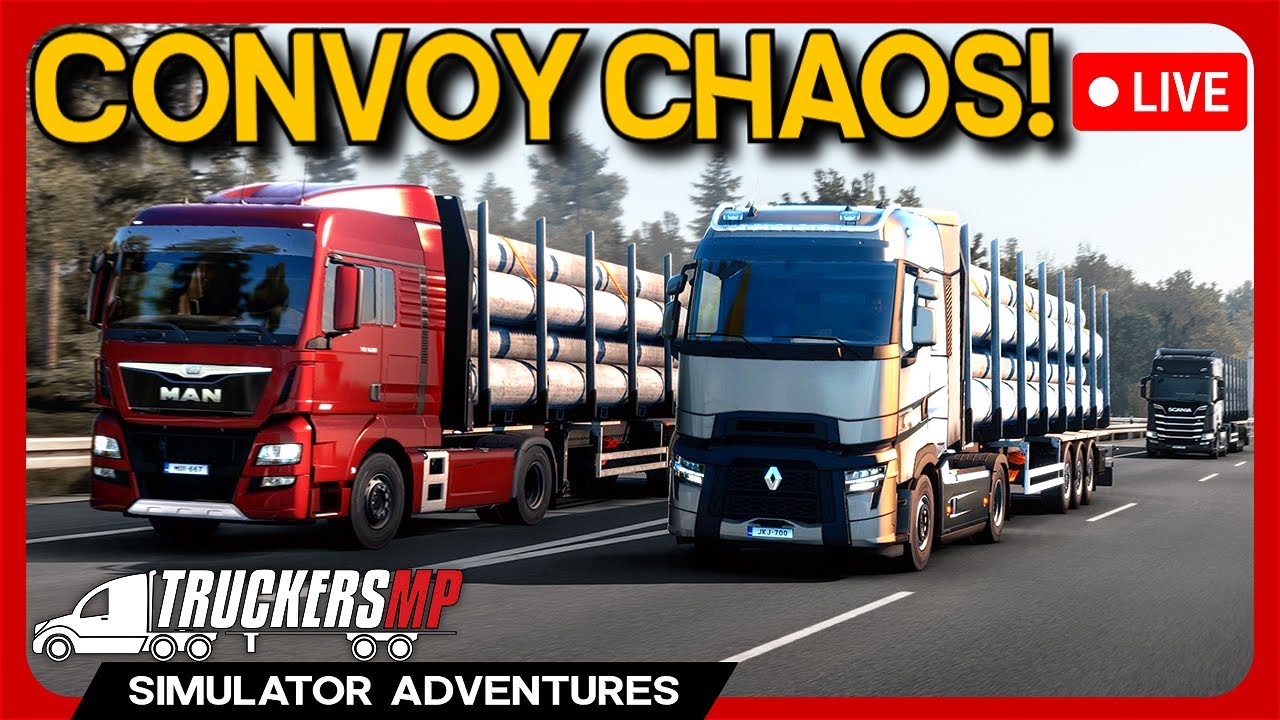 TruckersMP CHAOS! - ETS2 Multiplayer Convoy 🔴Live